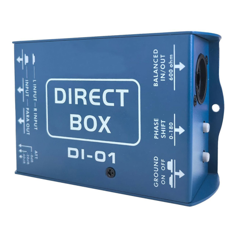Passive DI Box Direct Injection DIBOX Impedance Conversion Audio Isolator Effects 1