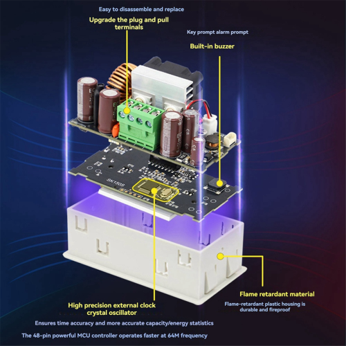 XY6509S Adjustable DC Regulated Power Supply Constant Voltage Current Maintenance 65V 9A 585W Step-Down Module