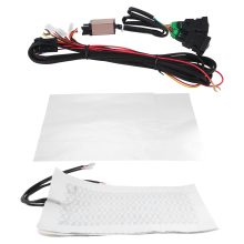 4PCS Car Seat Heater 12V Heated Heating Pads with 2 Dial 5 Level Switch for Prado