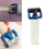 2PCS Glue Applicator Roller Dispenser PE Plastic Bottle 8Oz for Wood Processing Painting Supply 3