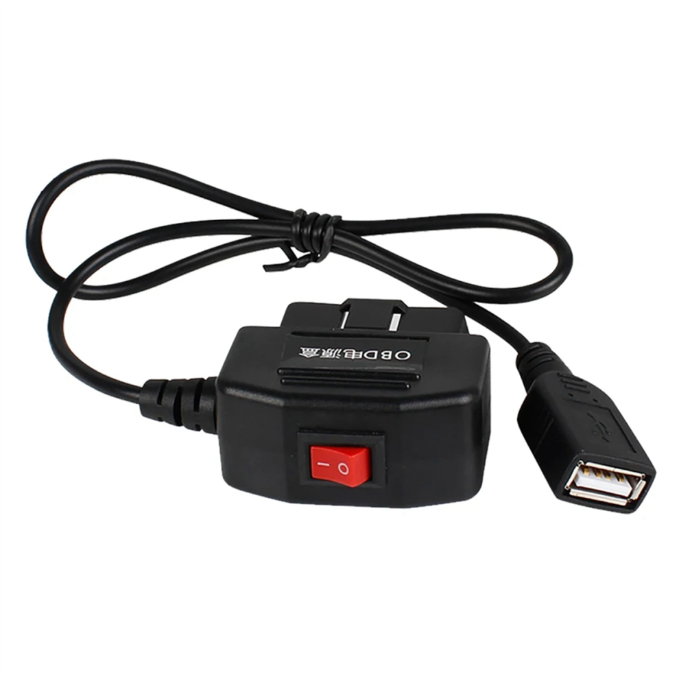 Car Dvr Hardwire Kit For Low Vol Protection 5V 3A Usb Port Charge Cable Obd Dashcam 24H Parking Monitoring Accessory Black Jehiatek