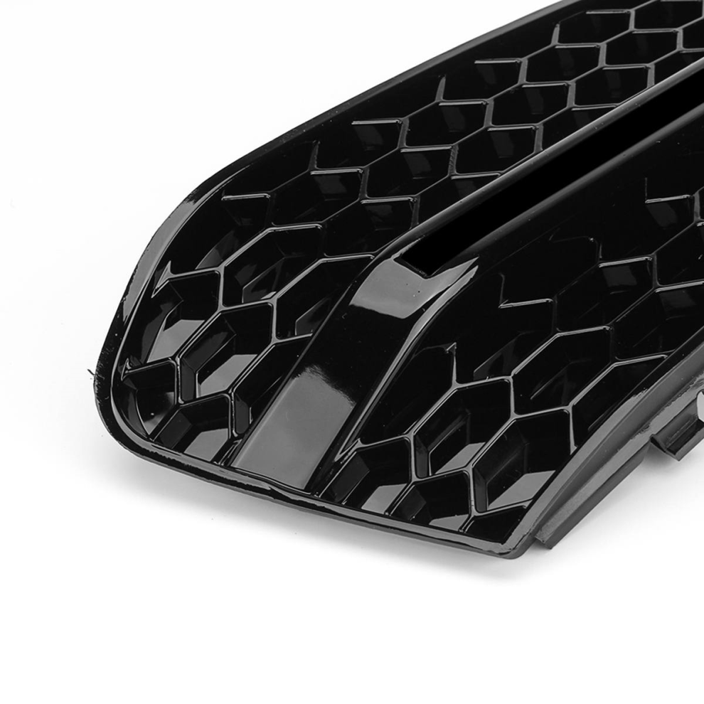 Car Front Fog Mesh Grille Cover For A4 B8 2009-2011 Lamp Honeycomb Black/Light 4851748423912