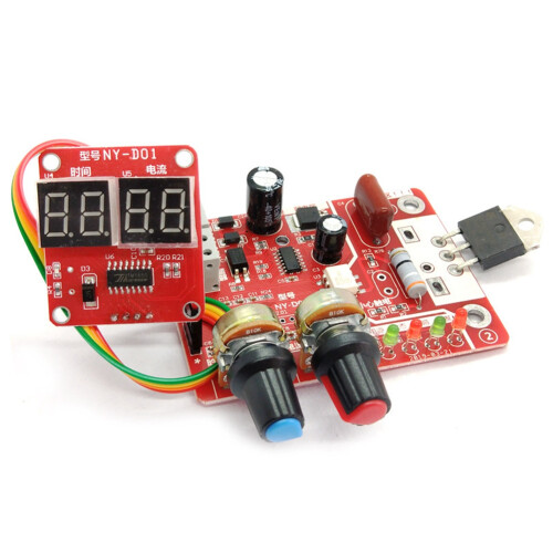 Welding Machine Time Control Display Spot Welder AC 110V 220V to 9V Transformer Controller Board 100A 2