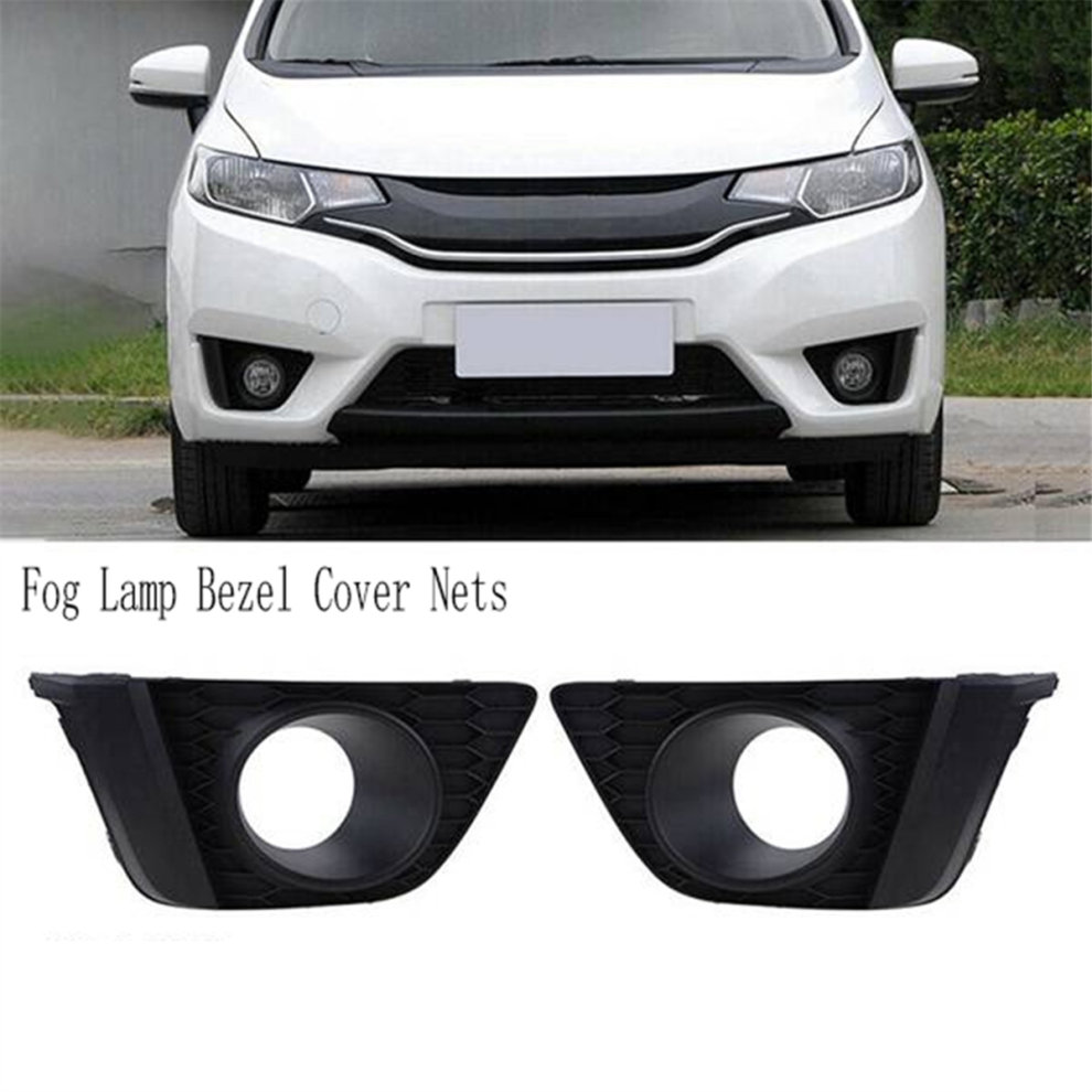 Car Fog Lamp Bezel Cover Nets For Jazz Fit 2015-2017 Front Bumper Grille Light 4851748443606