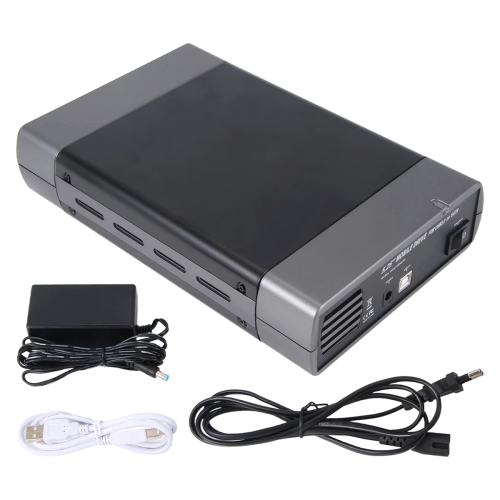 5.25 Inch USB 2.0 External Optical Drive Case Enclosure Box Adapter for XP PC EU Plug 2