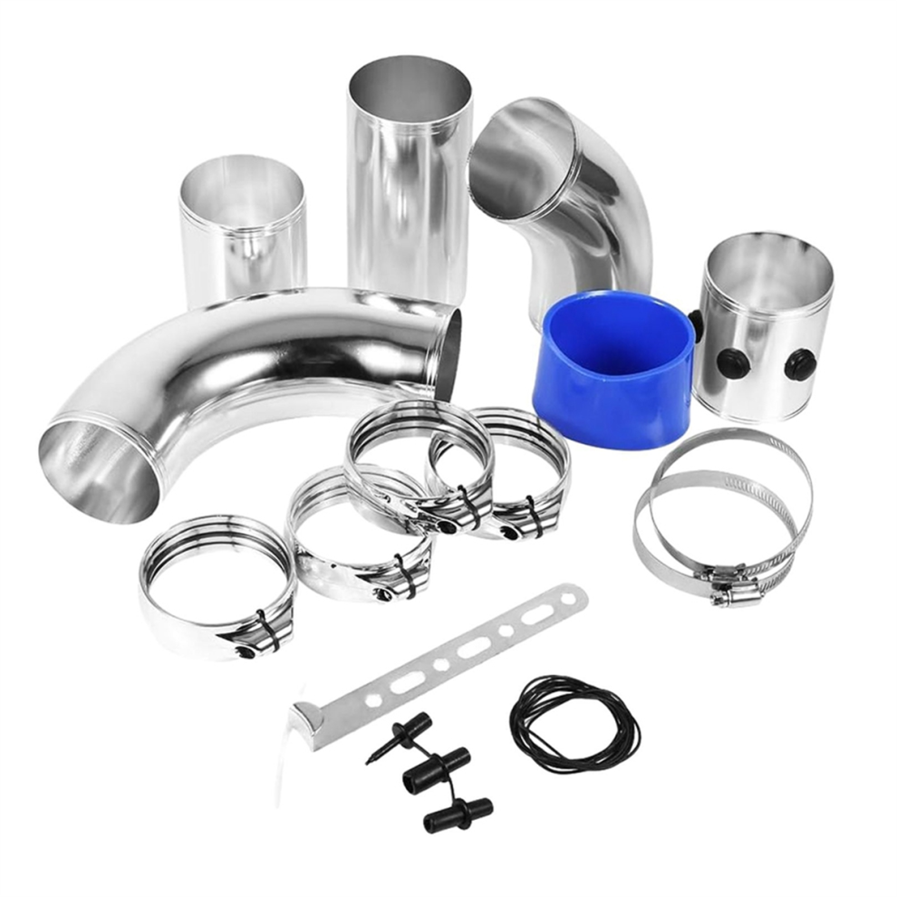 Car Modification 76Mm Universal Intake Pipe Kit 5 Section Multifunctional Air Combination Cold Aluminum Tube Light 4851748446140