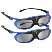 2Pcs Active Shutter Eyewear DLP-Link 3D Glasses USB Rechargeable for DLP LINK Projectors W1070 W700 Project