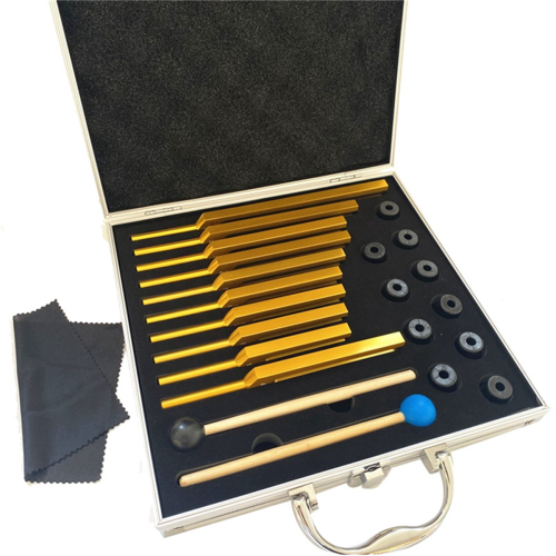10 PCS Tuning Fork Set , Forks for Healing Chakra Sound Therapy Keep Body Gold