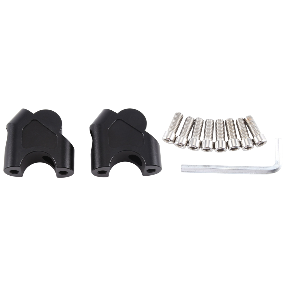 Handlebar Riser Drag Handle Bar Clamp Extend Adapter For Loncin Voge 300Ac 300Ds 500R 500Ds 500Dsx(Black) Black 4851965802736