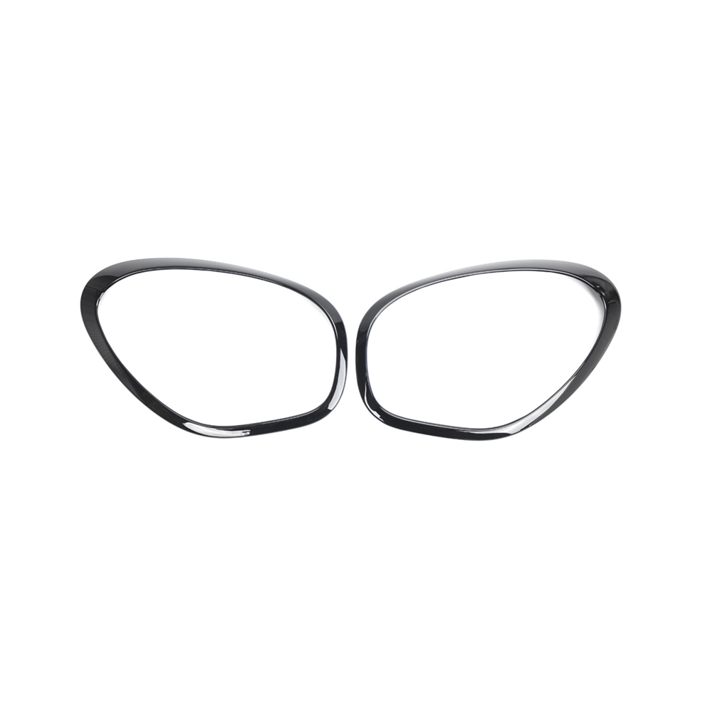 2Pcs Front Headlight Lamp Bezel Trim Gloss For R60 2011-2016 51139801573 51139801574 Black 4851965804976