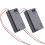 2 Pcs 3 x AAA 4.5V Battery Holder Case Box Wired ON/OFF Switch w Cover 3
