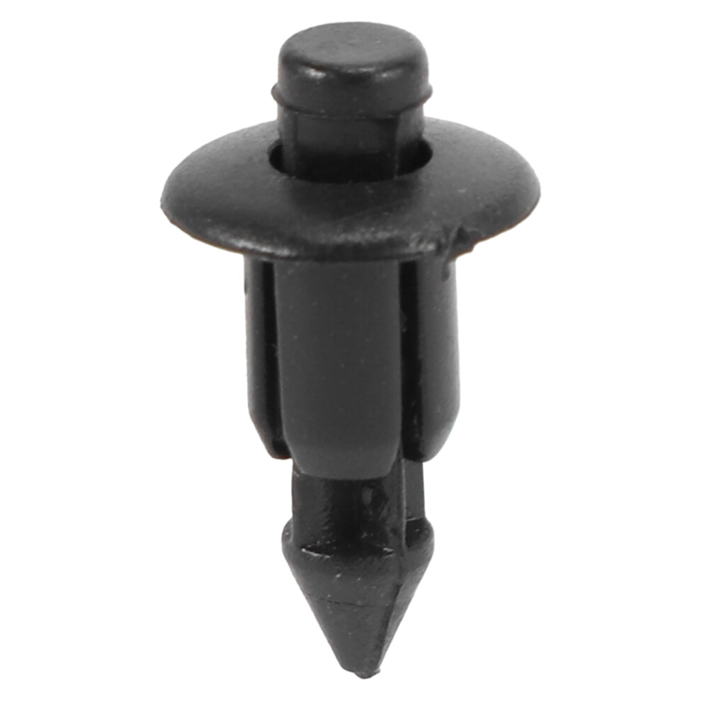 50X Plastic Rivet Bike Fairing Trim Panel Fastener Clips 6Mm For Black 4851965817105