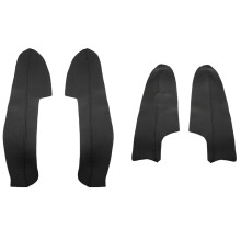 PU Leather Interior Door Armrest Panel Cover Trim for J11 2016 2017 2018 Black