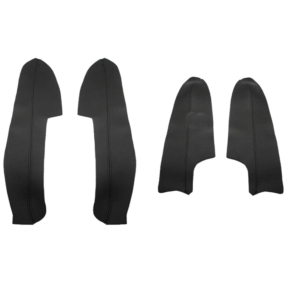 Pu Leather Interior Door Armrest Panel Cover Trim For J11 2016 2017 2018 Black 4851965834072