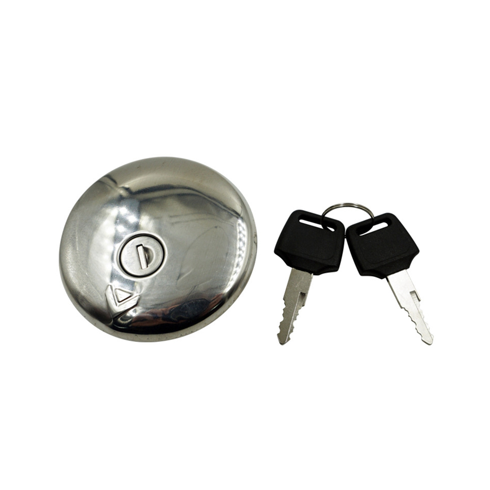 Gas Tank Cap Cover Lock With 2 Keys For Gn250 Gn125 Gn 125 250 Silver 4851965839527