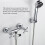 LED Display Shower Thermometer, Water Flow Self-Generating Electricity Temperature Meter for 4