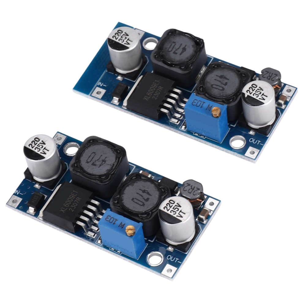 2Pcs Adjustable Dc-Dc Buck Boost Converter Automatic Wide Voltage Regulator Xl6009 Module 4851965842534