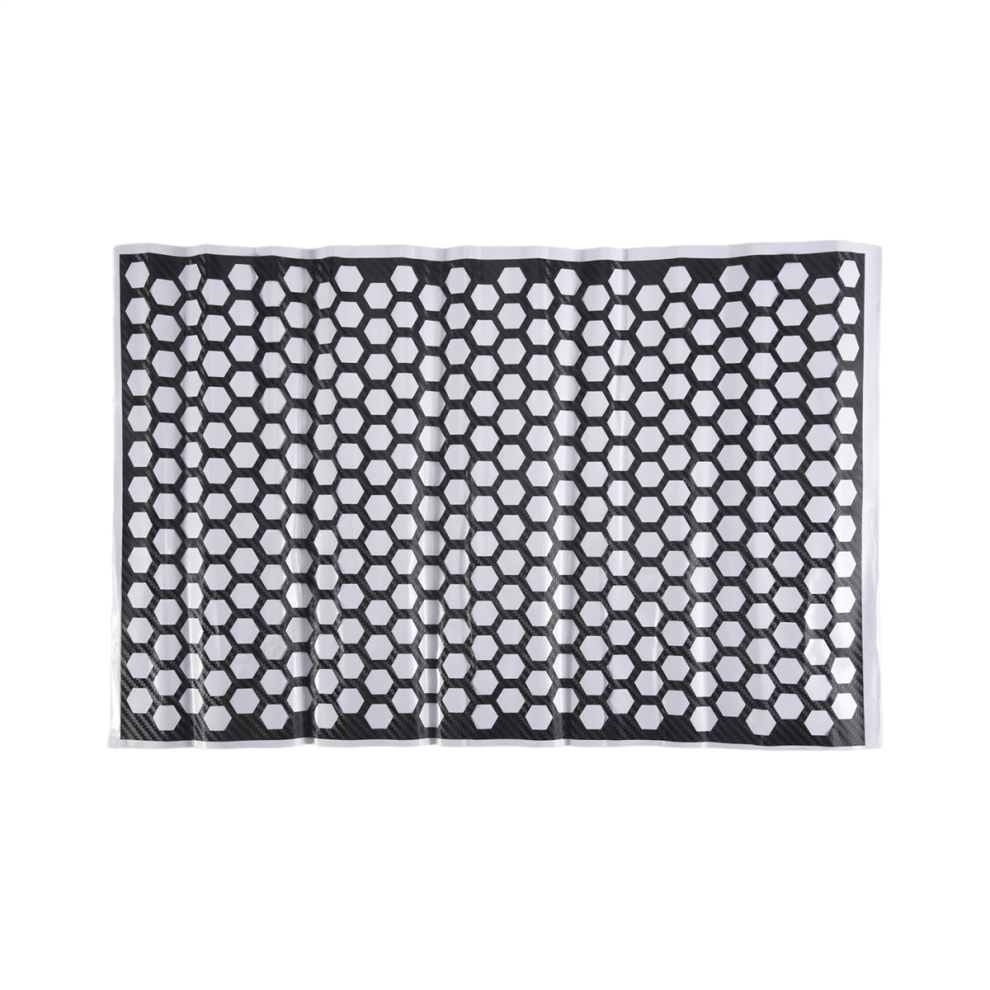 Car Rear Tail Lamp Stickers Honeycomb Type Decal Carbon Fiber Style 48 X 30Cm Light 4851965834614