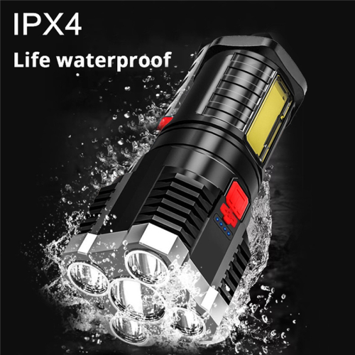 Super Bright Flashlight Ultra Powerful LED Rechargeable Side Light 5LED Outdoor for Camping 2