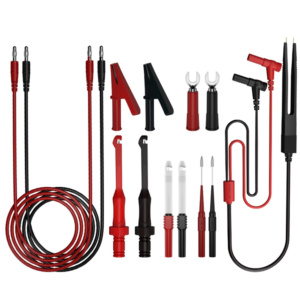 Multimeter Test Leads Kit Digital Electrical Probes Set With Alligator Clips Tweezer Wire-Piercing 4851965853035