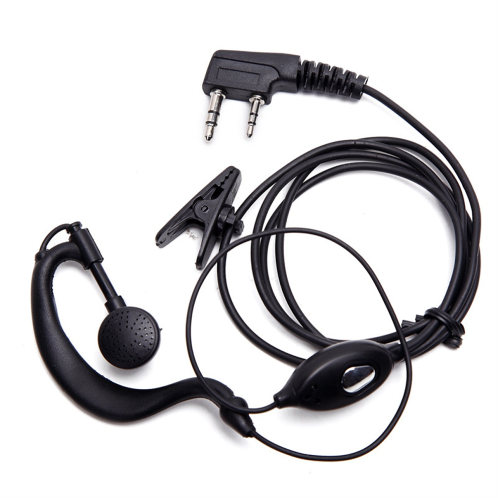 Walkie Talkie Headset 2 Pin K-Plug Wired Two Way Ham Radio Earpiece For -888S Uv5r 992 Earwear 4851965852250