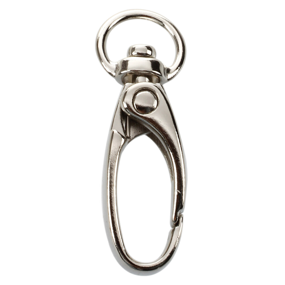 10 Pcs D Swivel Trigger Clips Hooks Metal Key Ring Lobster Clasps 4851965869555