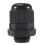 30 Pcs PG7 Waterproof Connector Gland Black for 4-7mm Diameter Cable 6