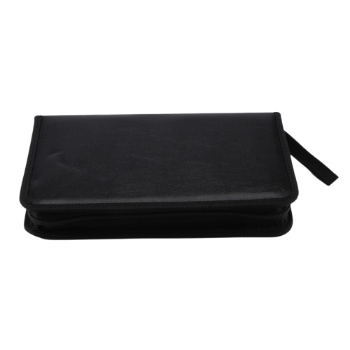 80 VCD DVD CD Faux Leather Case Storage Holder Organizer Black 2