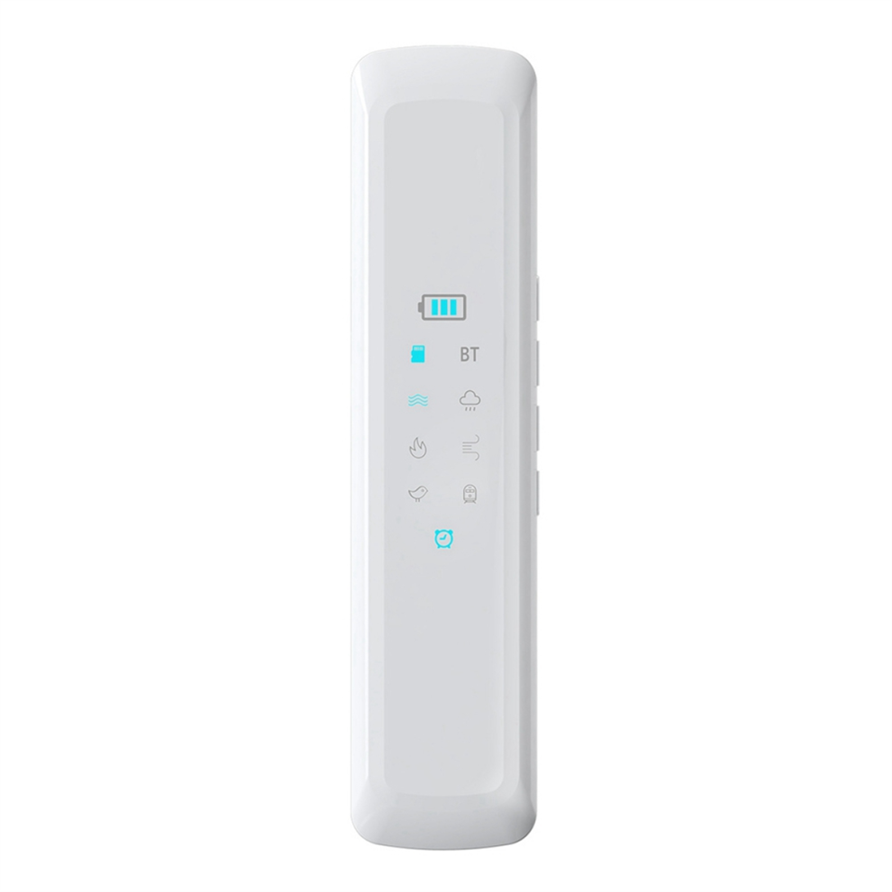 Jehiatek White Bluetooth Sleep Sound Machine Bone Conduction Speaker Pillow Under Noise Monitor