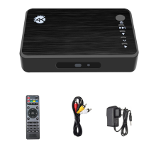 4K Ultra HD Media Player for Car TV SD MMC RMVB MP3 USB External HDD U Disk MultiMedia Box EU PLUG