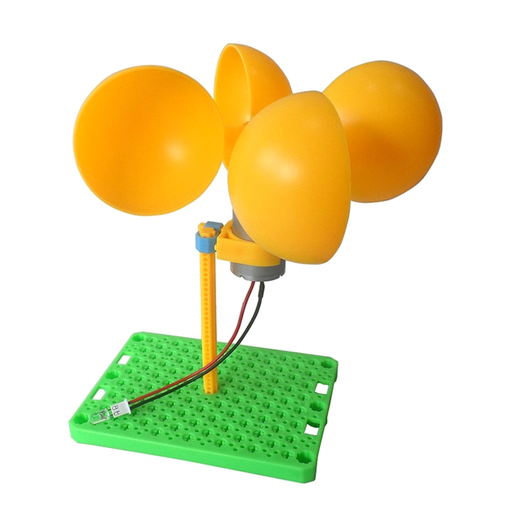 Diy Wind Turbine Generator Kit Dc 0.1V-3V With Holder Blades Brushless Motor Mini Dynamo Teaching 4851965882134