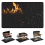 Fire Pit Mat for Bonfire,Fireproof Firepit Portable Pad Deck Patio Protect 11.8x11.8 in 4