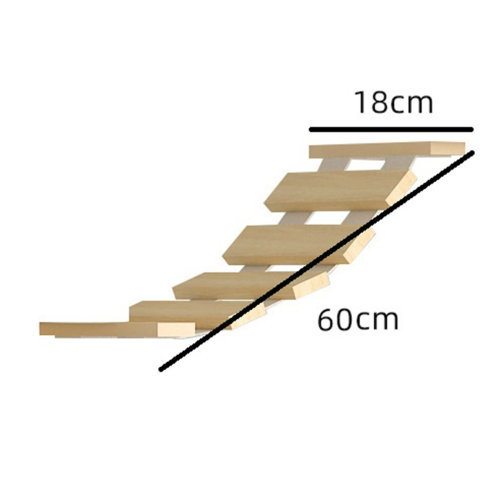 Cat Hammock Climbing Frame Wall Ladder, Connector, Small Solid Wood 2