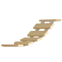 Cat Hammock Climbing Frame Wall Ladder, Connector, Small Solid Wood