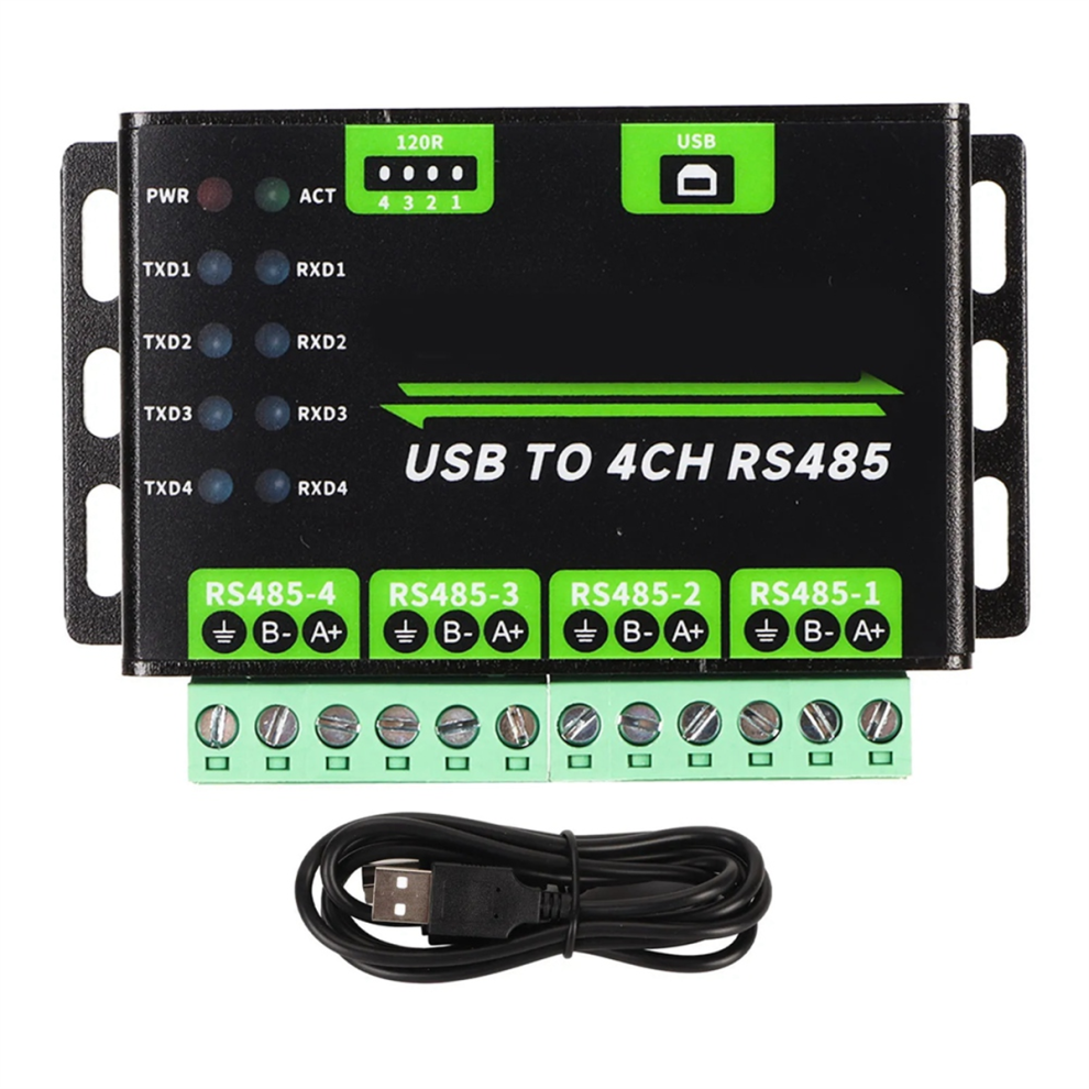 Usb To 4Ch Rs485 Converter Module Industrial Grade Universal Serial Communication 4851965885326