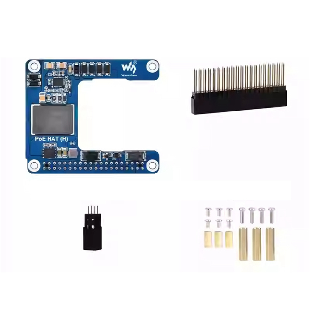 For 5/Cm5 Poe Hat Power Over Ethernet Hat(H) 5V 5A Support 802.3Af/At Expansion Board Rpi 4851965896292