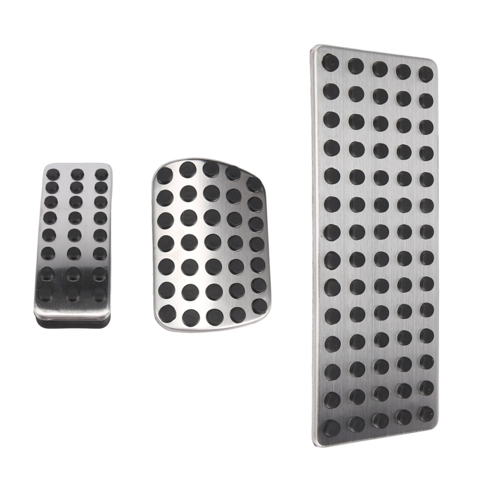 1 Set Car Brake Pedal Pad Stainless Steel Accessories, For Cla Gla Ml R W176 W245 W246 W251 W164 W166 X164 X166 C177 X156 At Silver 4851472056691