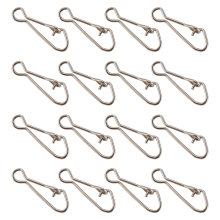 100Pcs Fishing Hooked Snap Links Swivel Hook Line Connector Carp Tackle L-15Mm