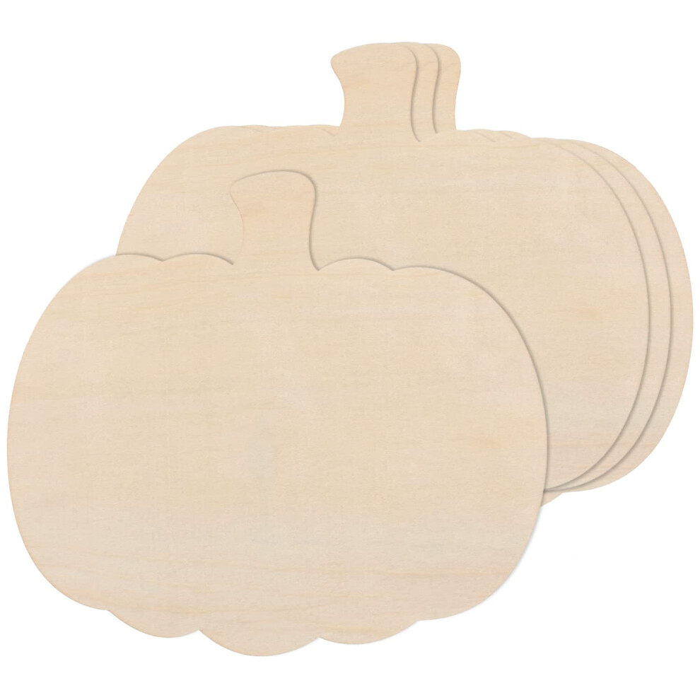 16 Inch Wooden Pumpkin Cutouts - 4 Unfinished Craft Blanks for Fall Thanksgiving Halloween DIY Decor-image-OPC-PJPK2TF-NEW