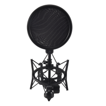 Professional Microphone Mic Shock Mount with Shield Articulating Head Holder Stand Bracket for Studio Broadcast