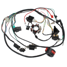 ATV Quad Pit Bike Go Kart Full Complete Electrics Wiring Harness CDI STATOR 6 Coil for 50-125CC