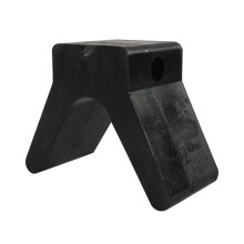 V-Style Boat Trailer Bow Stop Block Rubber Non Marking Mounting Hole 2 Inch Width 4 V-Span
