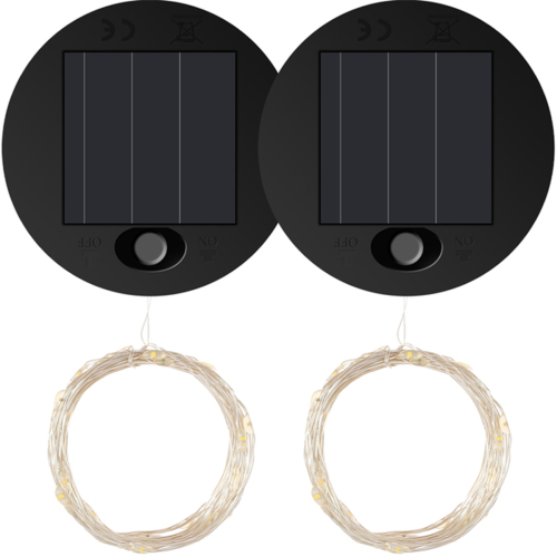 2Pcs Solar Light Replacement Top LED Panel Lantern Lid for Outdoor Hanging Lanterns IP65 Waterproof 1