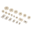 Pack of 20 Watch Back Fitting Dies Repair Kit Round and Rectangular 4
