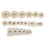Pack of 20 Watch Back Fitting Dies Repair Kit Round and Rectangular 2
