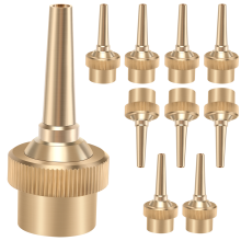 10Pcs 1/2 inch DN15 Brass Jet Straight Adjustable Fountain Water Nozzles Pool Garden Landscape Decoration Equipment