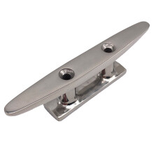 316 Stainless Steel Polished Combo Mooring Cleat 2 Hole Hardware Boat Cleats for Marine Deck Rope Tie Yacht