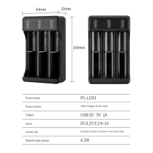 18650 Fast Charger with Type-C Cable 4.2V Lithium Battery Intelligent for 14500 26650 Battery, 1 Slot
