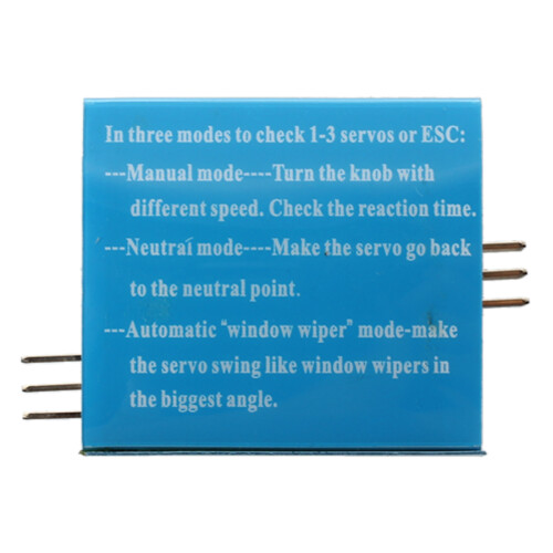 Servo Tester CCPM Consistency Master Checker 3CH 4.8-6V 2