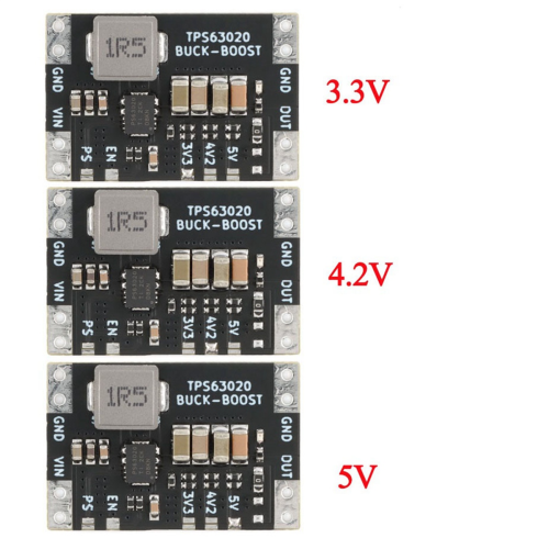 XL63020 TPS63020 Lithium Battery USB Automatic Boost Buck Step Up Down Module Microcontroller Power Low Ripple 3.3V 2